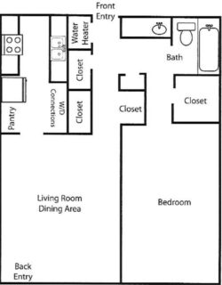 1 Bed / 1 Bath / 780 ft² / Availability: Not Available / Carrying Charge 559.00